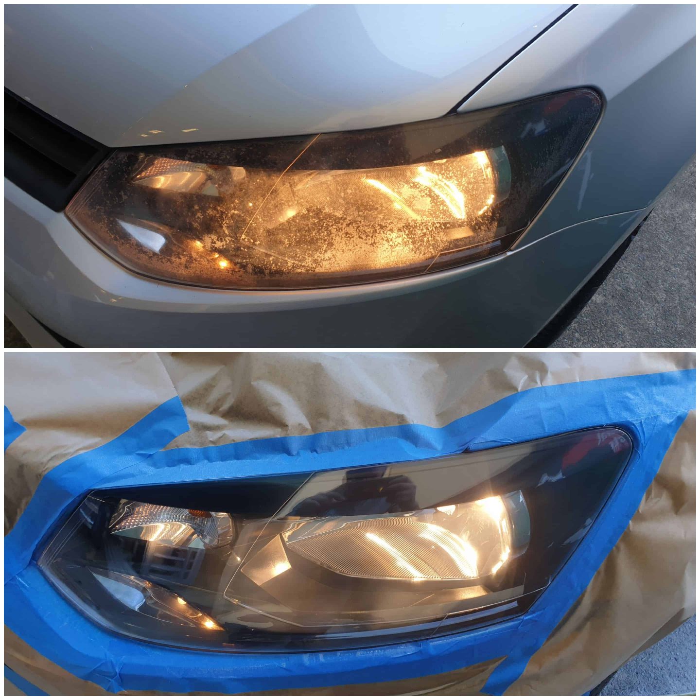 VW Golf headlight cracks and crazing Headlight Repairs